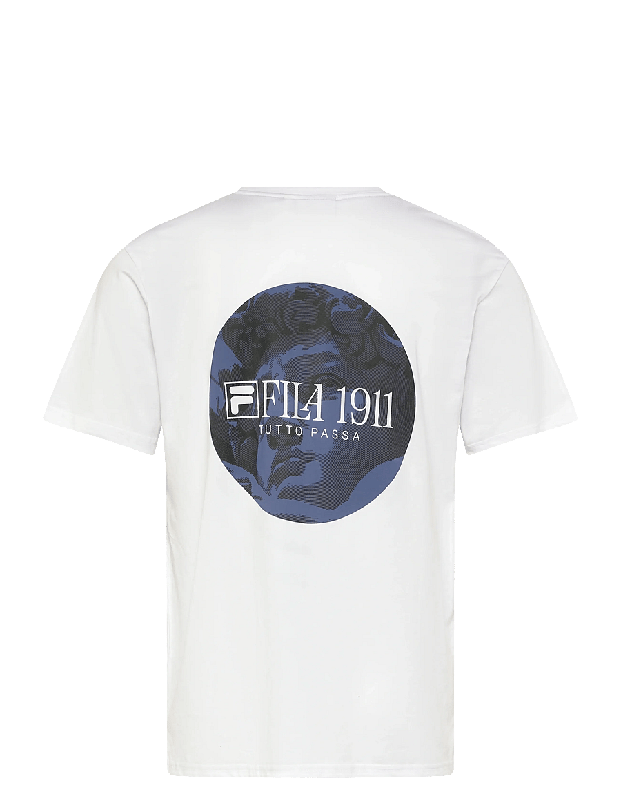 FILA - PONZANO relaxed graphic t-shirt - oberteile & t-shirts - bright white - 1