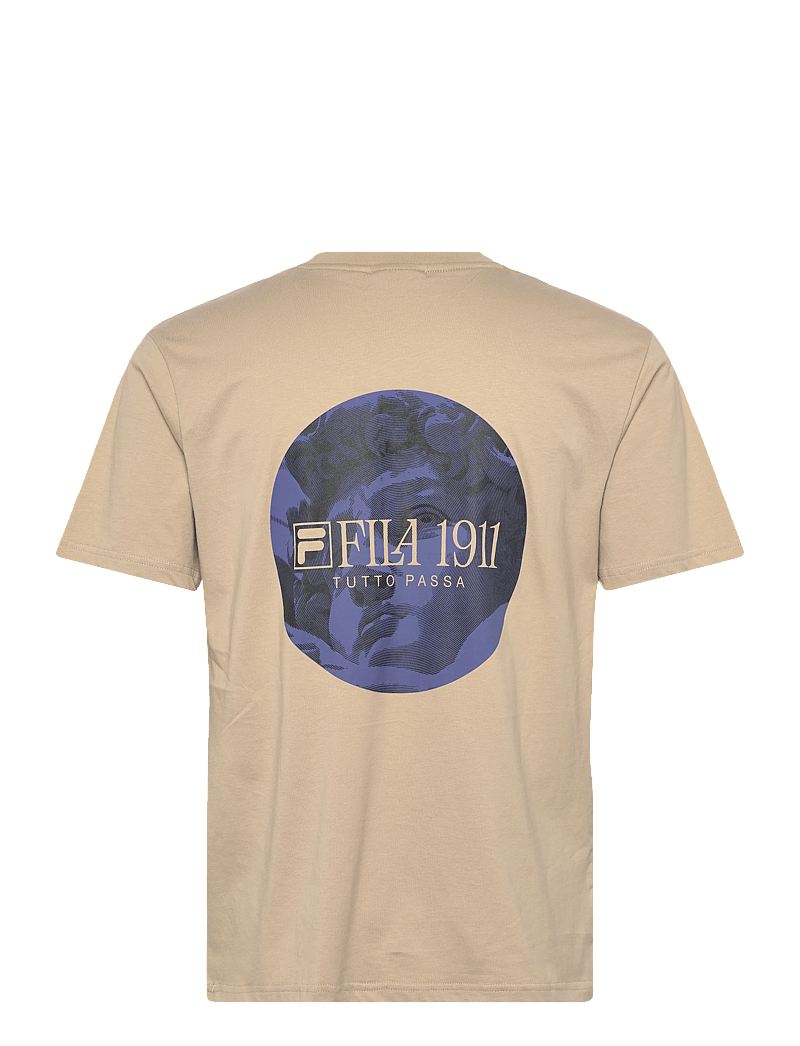 FILA - PONZANO relaxed graphic t-shirt - oberteile & t-shirts - white pepper - 1