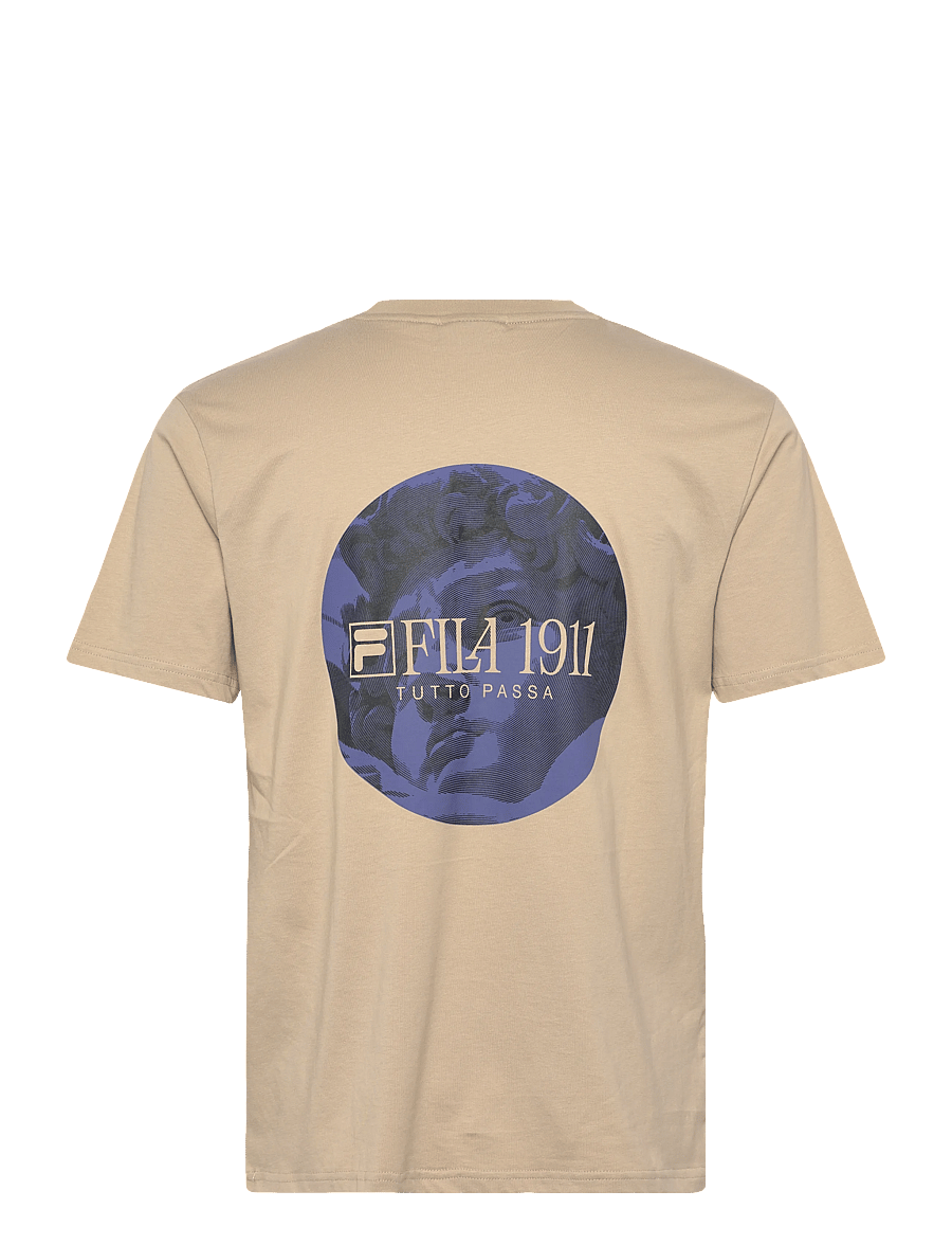 FILA - PONZANO relaxed graphic t-shirt - oberteile & t-shirts - white pepper - 1