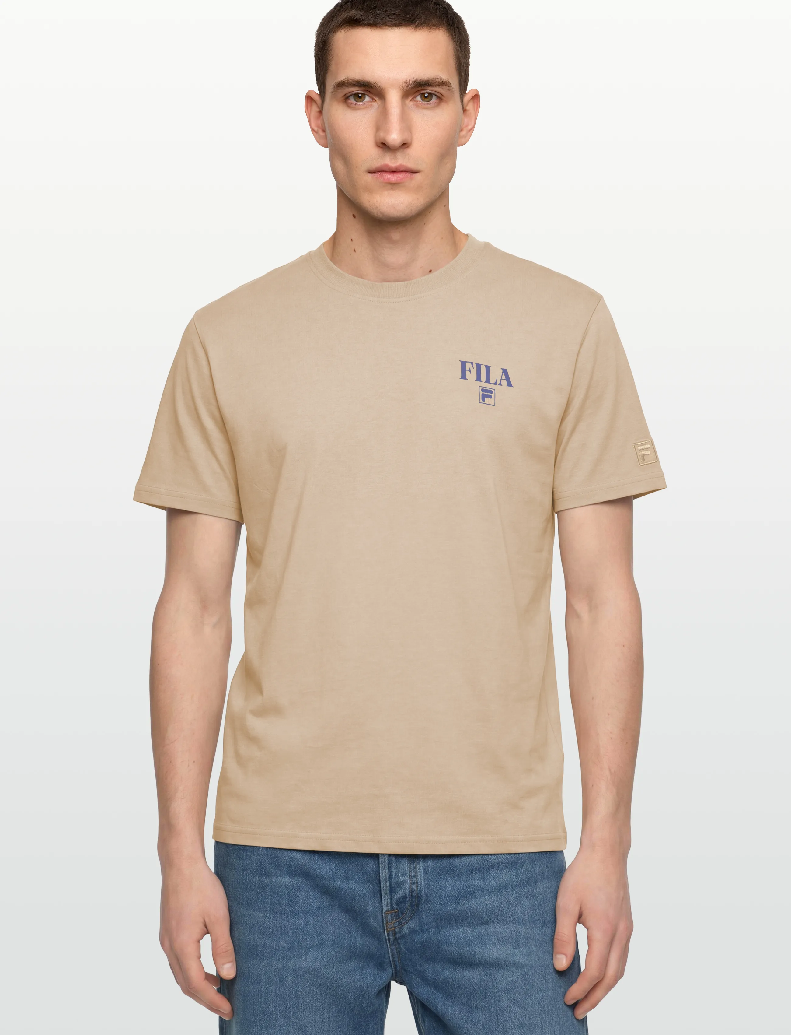FILA - PONZANO relaxed graphic t-shirt - t-shirts - white pepper - 3