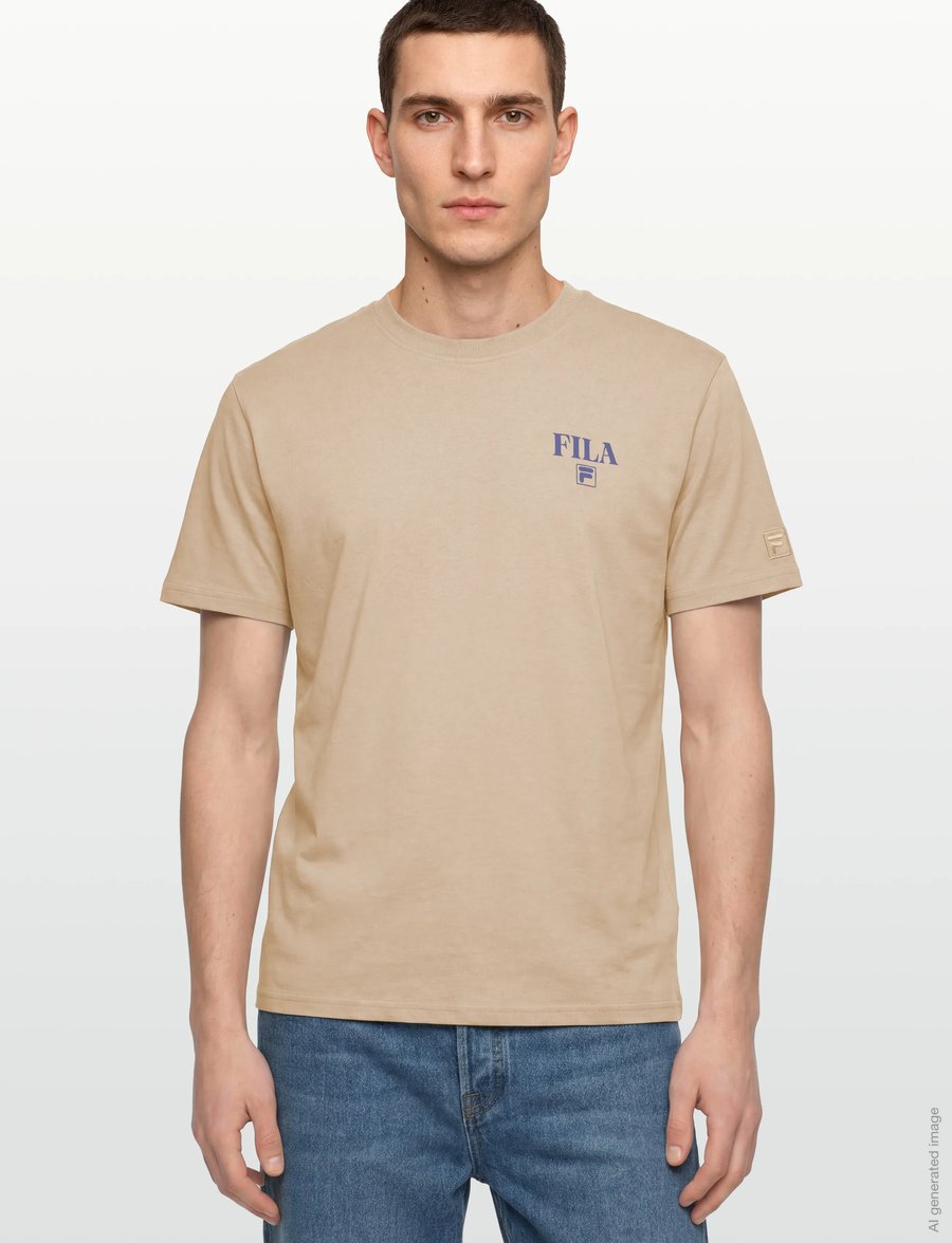 FILA - PONZANO relaxed graphic t-shirt - oberteile & t-shirts - white pepper - 3