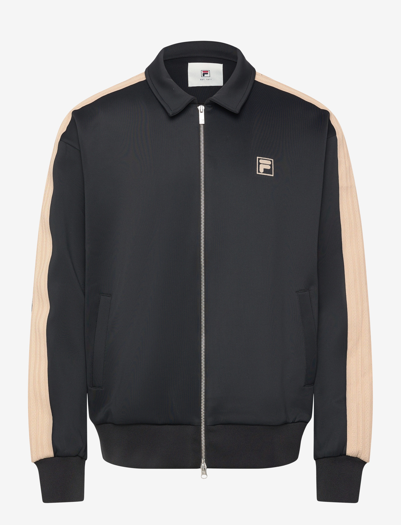 FILA - VAIANO relaxed taped track jacket - oberteile - black - 0