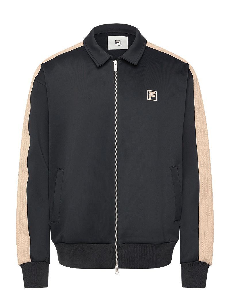 FILA - VAIANO relaxed taped track jacket - oberteile - black - 0
