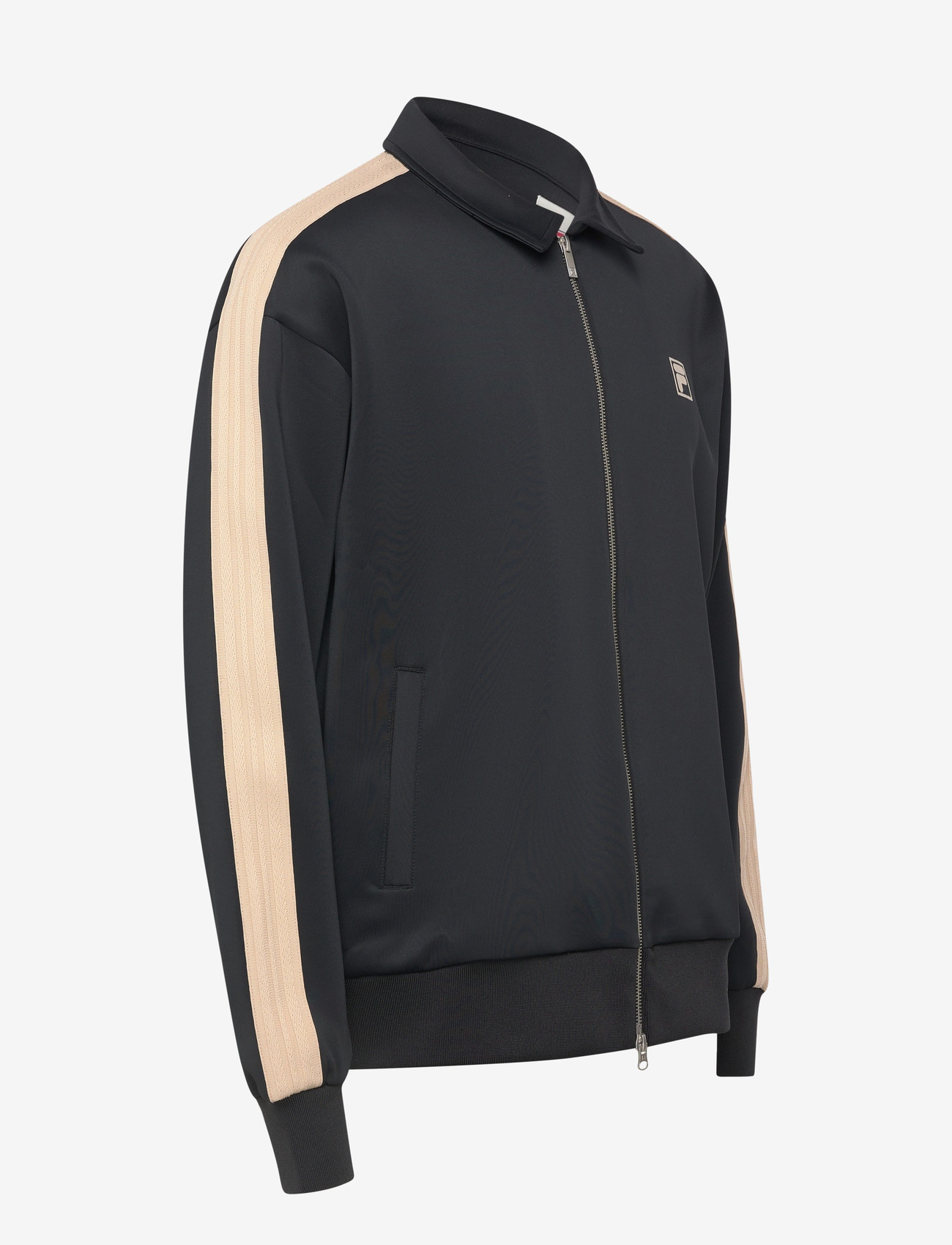 FILA - VAIANO relaxed taped track jacket - oberteile - black - 2