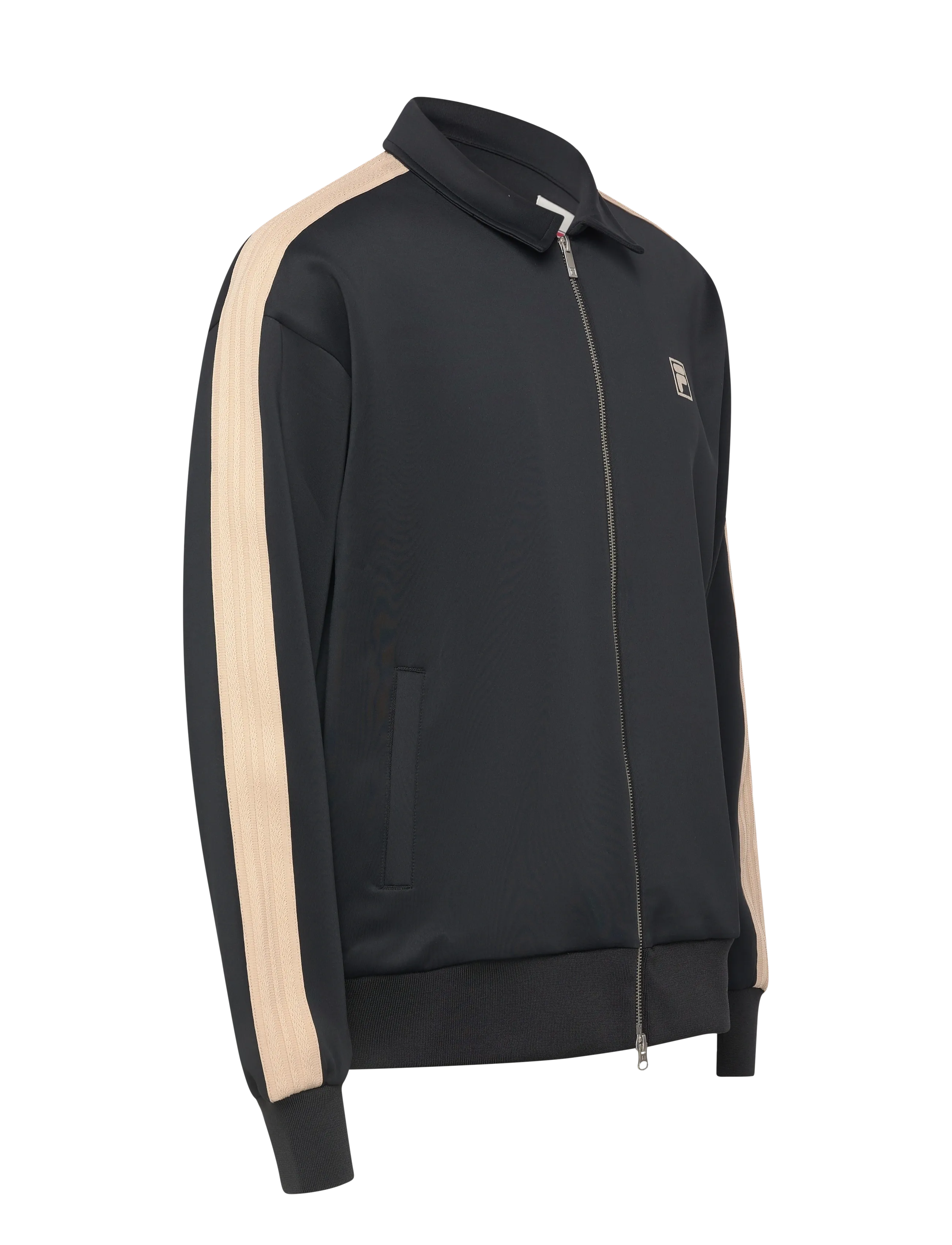FILA - VAIANO relaxed taped track jacket - alussärgid - black - 2