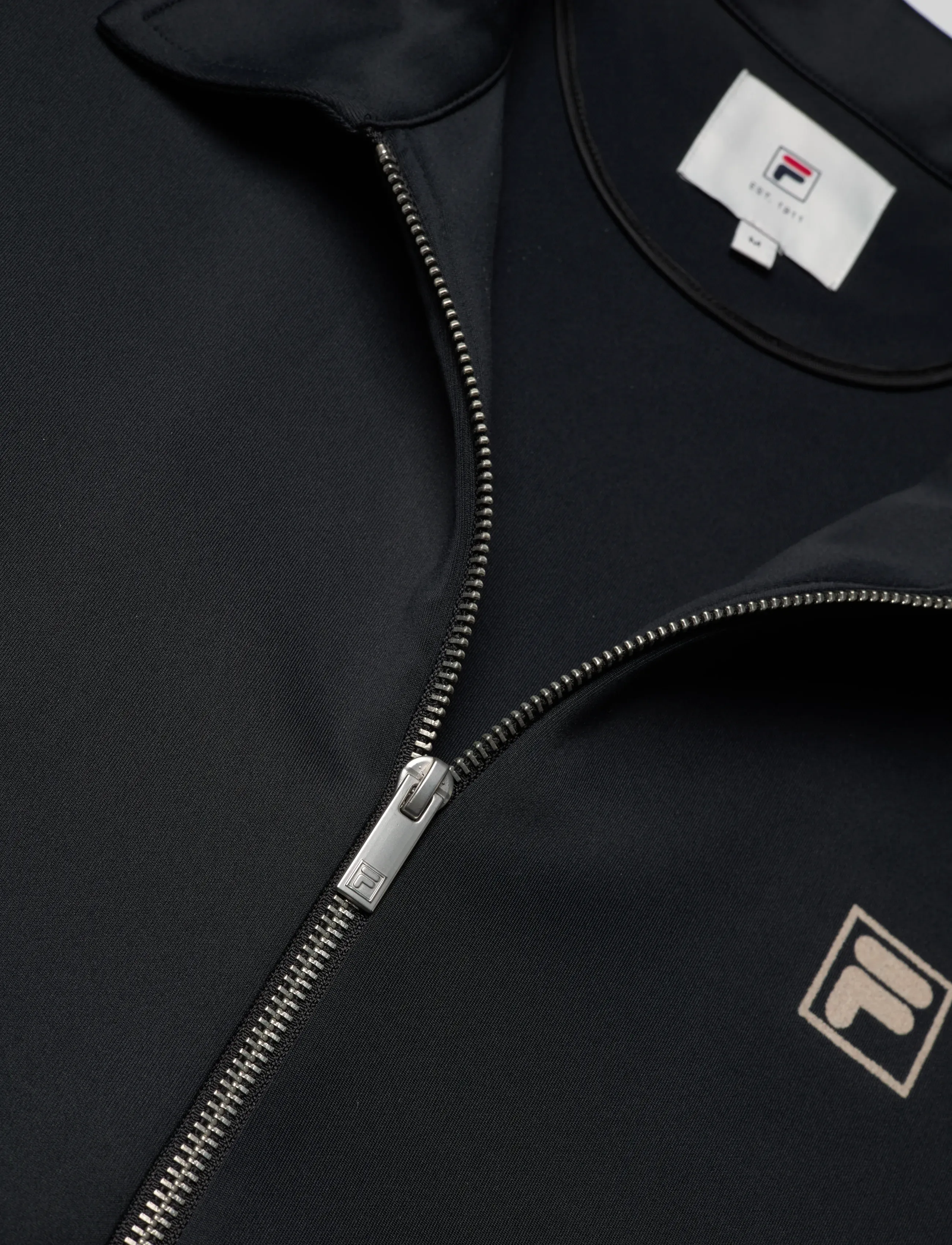 FILA - VAIANO relaxed taped track jacket - alussärgid - black - 4