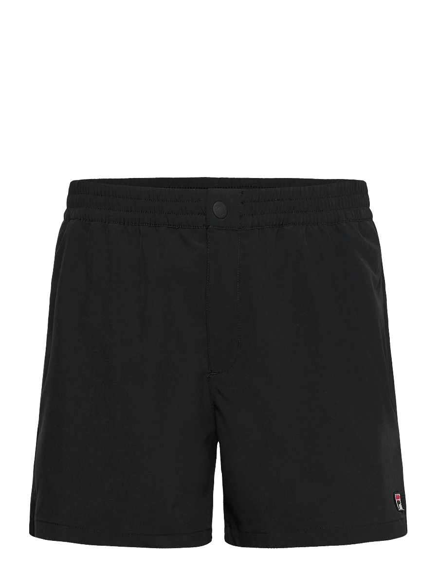 FILA - CAPRIGLIA regular short beach shorts - badebukser - black - 0