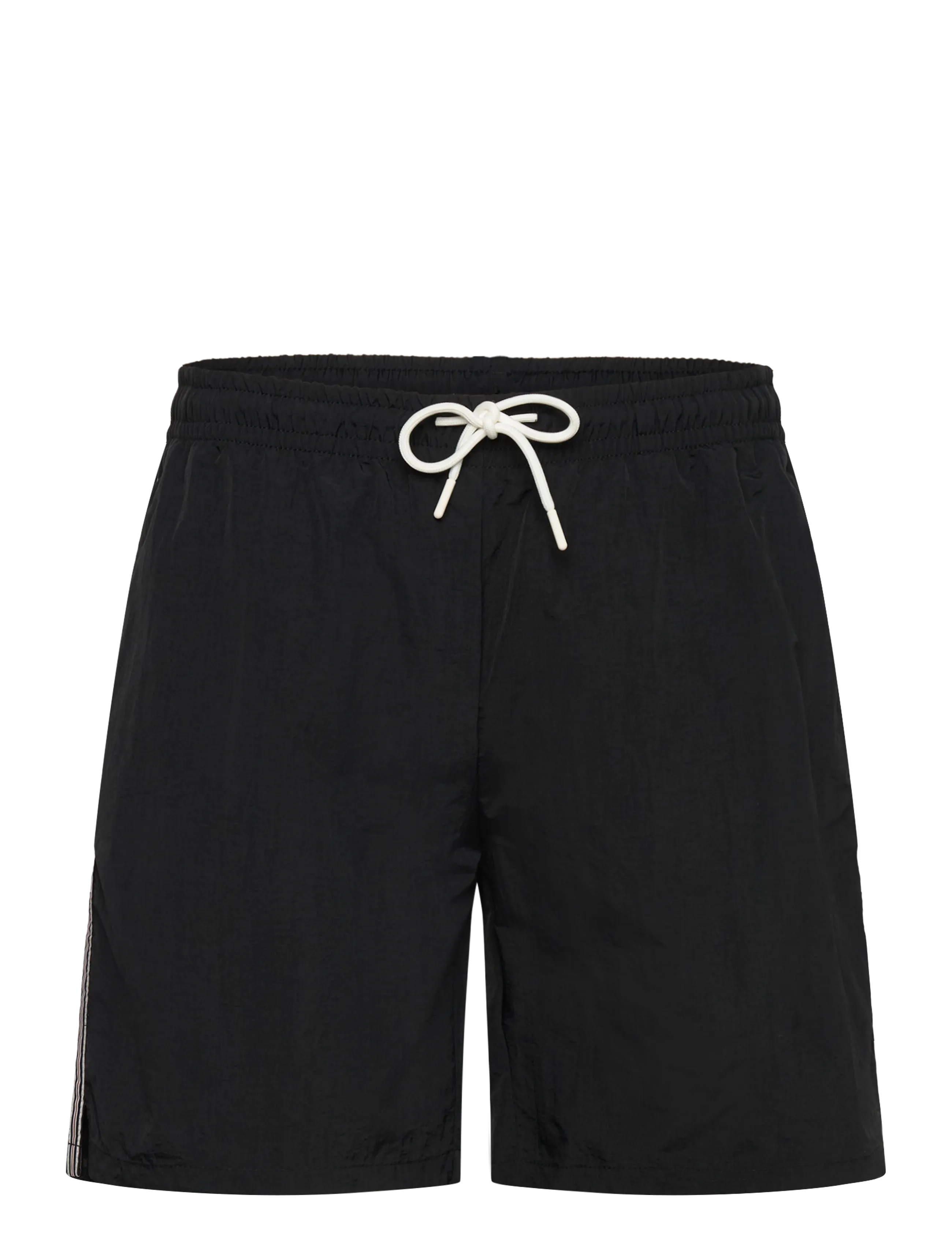 FILA LERICI loose heritage tape beach shorts - Uimashortsit - BLACK / black