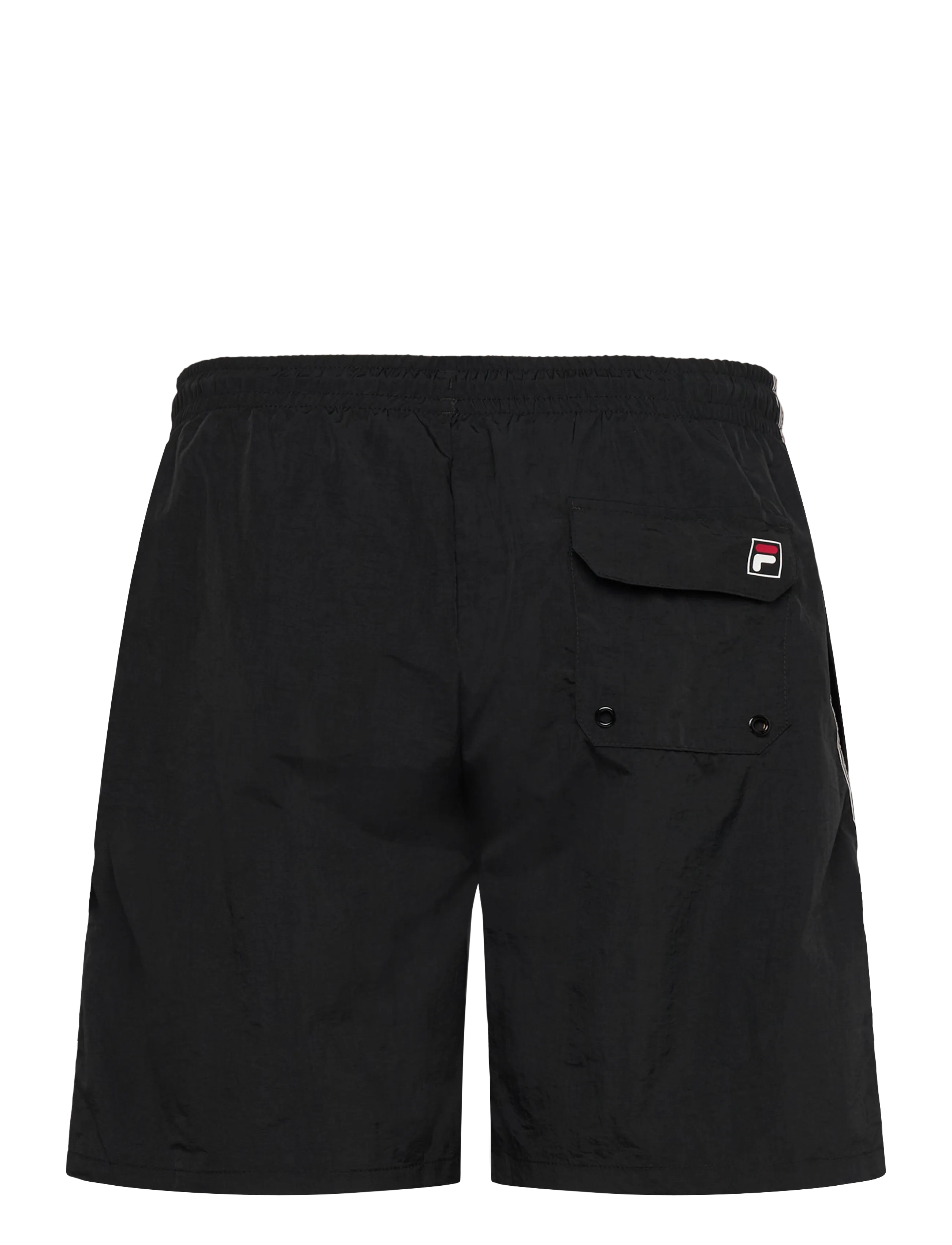 FILA - LERICI loose heritage tape beach shorts - shorts de bain - black - 1