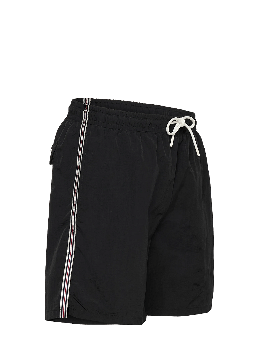 FILA - LERICI loose heritage tape beach shorts - badbyxor - black - 2