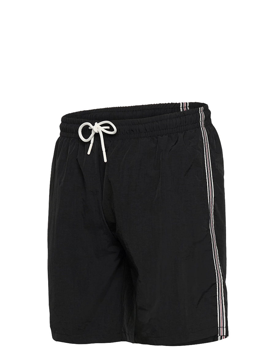 FILA - LERICI loose heritage tape beach shorts - badbyxor - black - 3