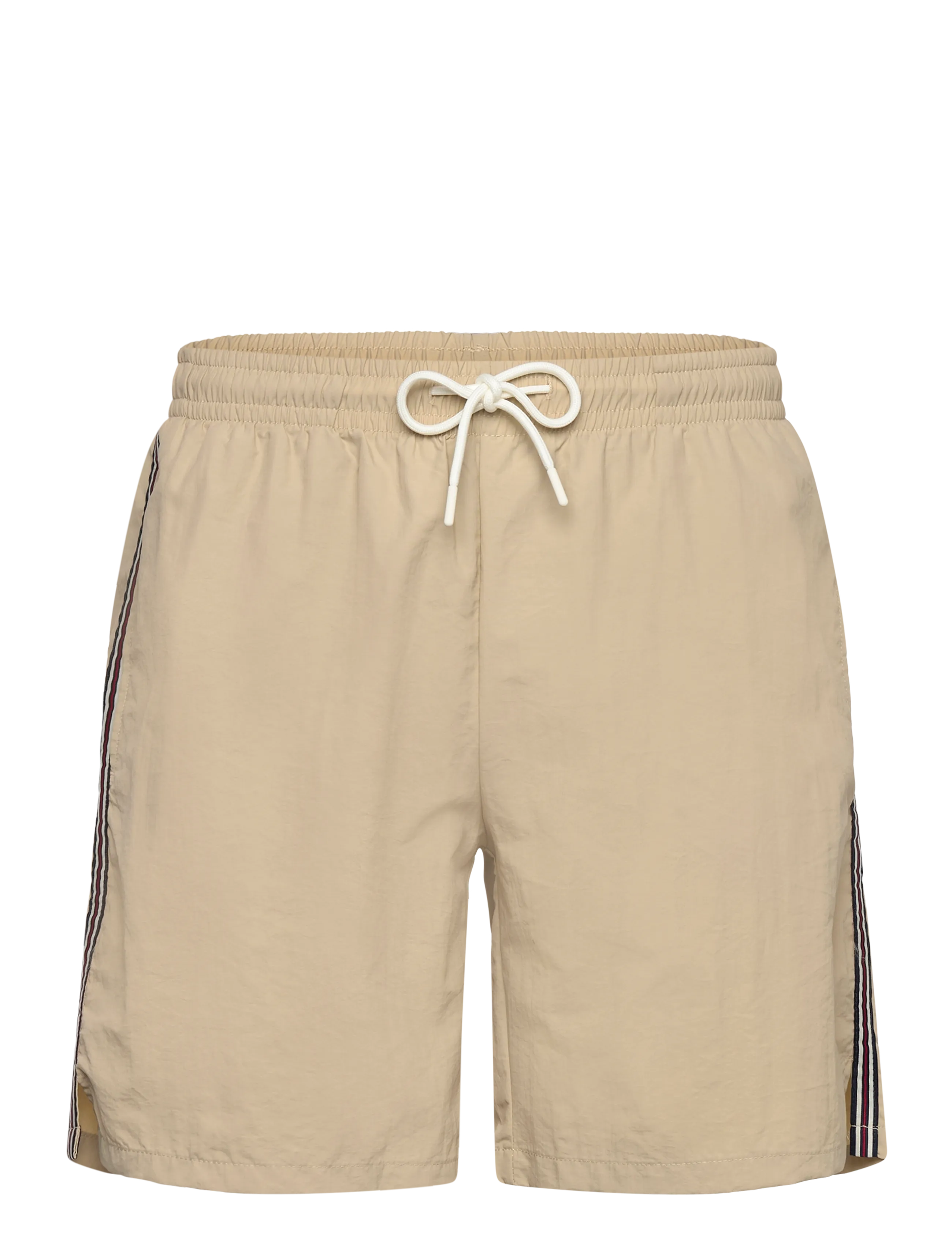 FILA LERICI loose heritage tape beach shorts - E-smaspäev - WHITE PEPPER / beige