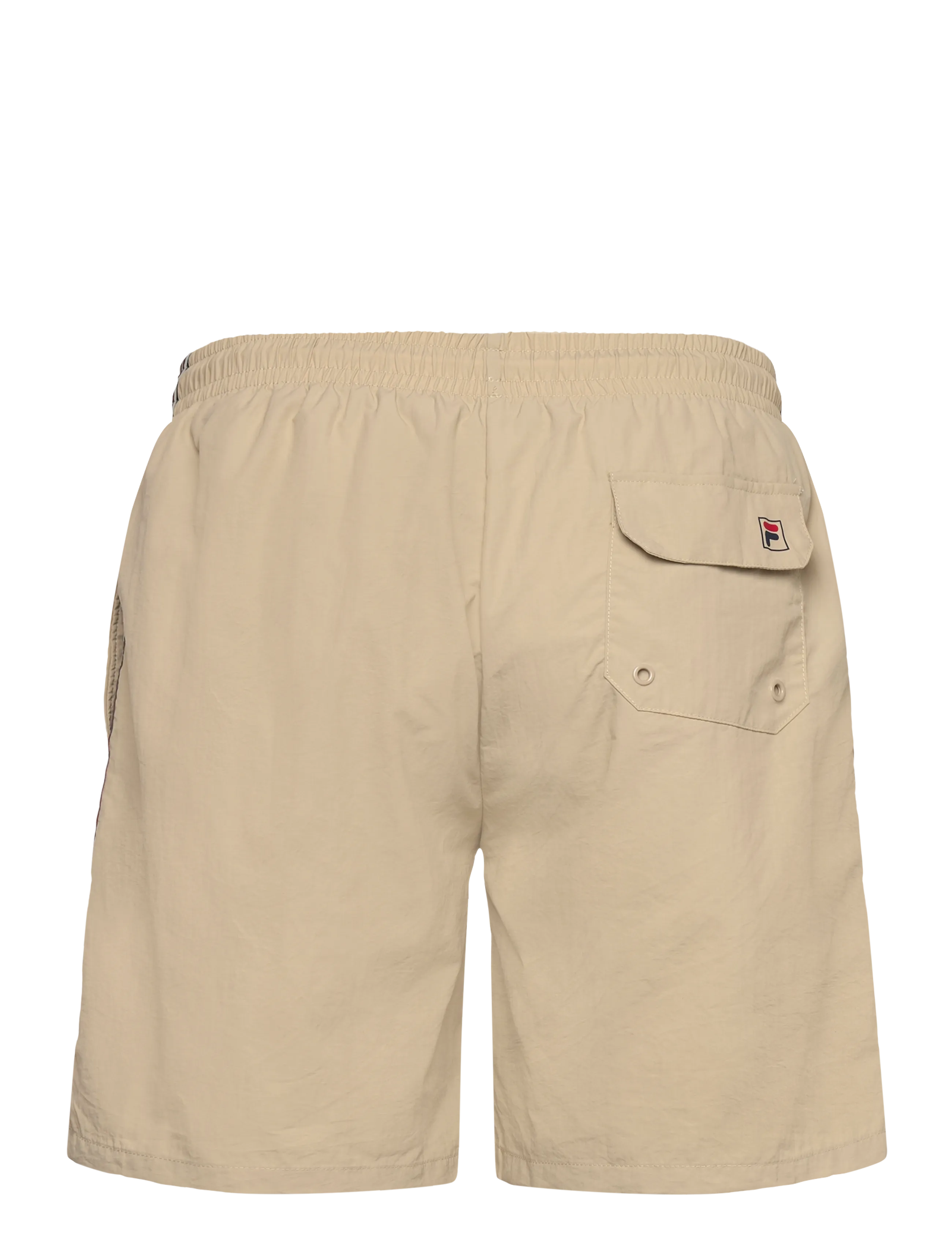 FILA - LERICI loose heritage tape beach shorts - badehosen - white pepper - 1
