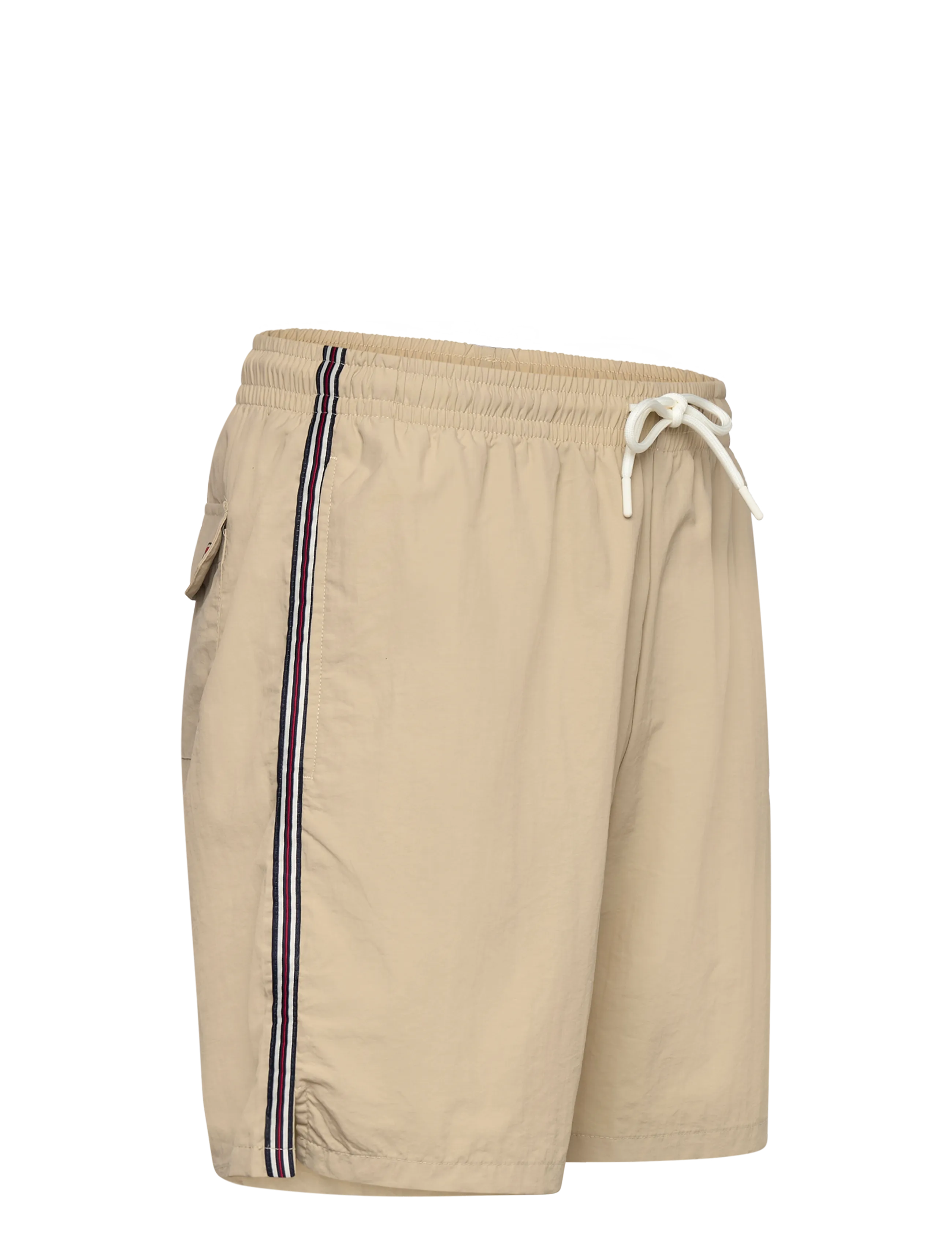 FILA - LERICI loose heritage tape beach shorts - badehosen - white pepper - 2