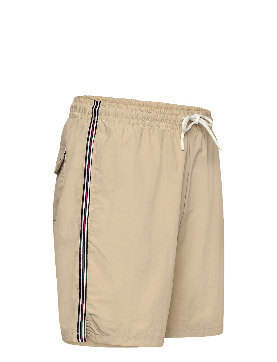 FILA - LERICI loose heritage tape beach shorts - badehosen - white pepper - 2