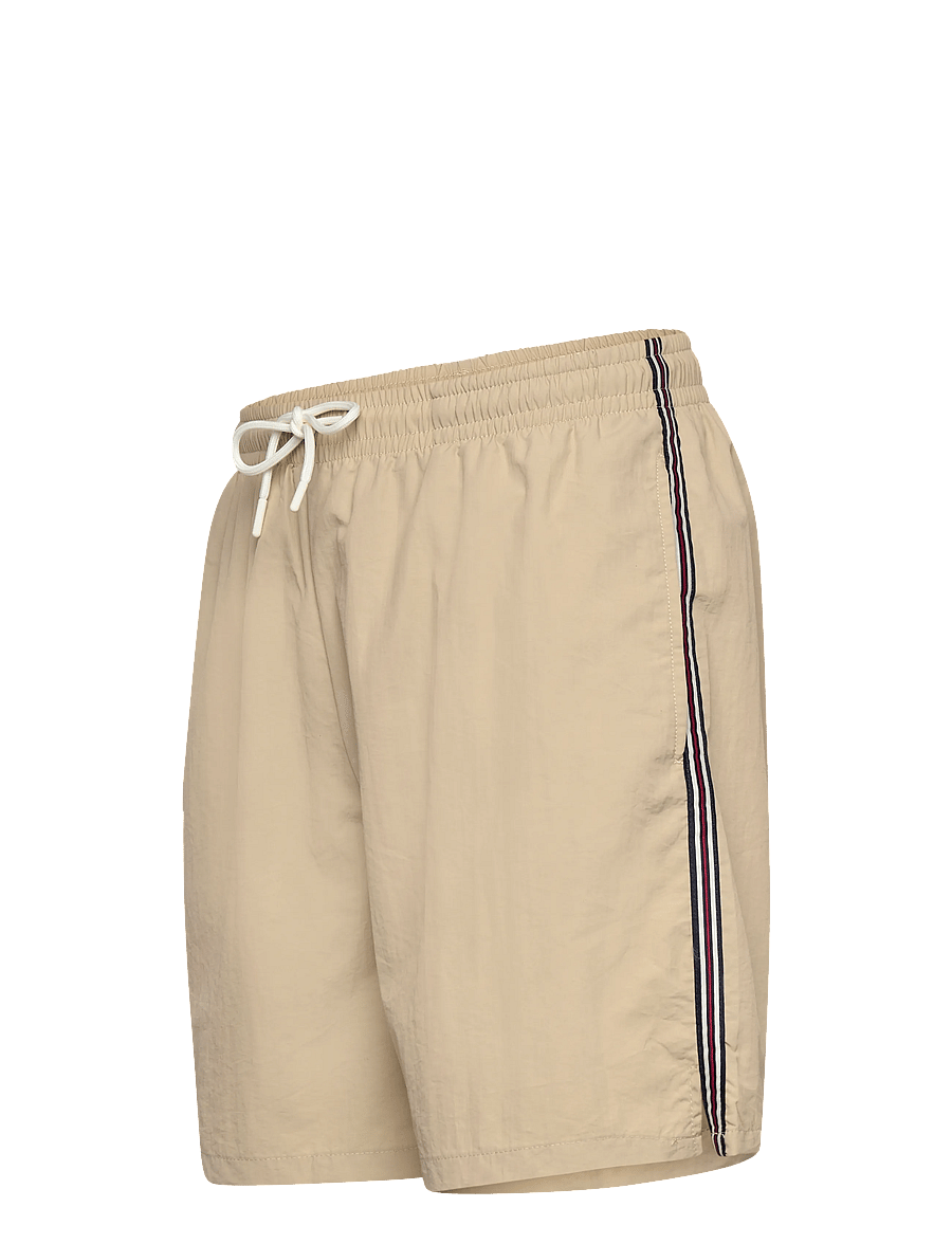 FILA - LERICI loose heritage tape beach shorts - badehosen - white pepper - 3