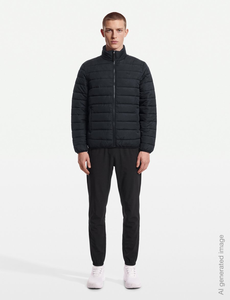 FILA - REVELLO regular lightweight jacket - dunjakker - black - 0