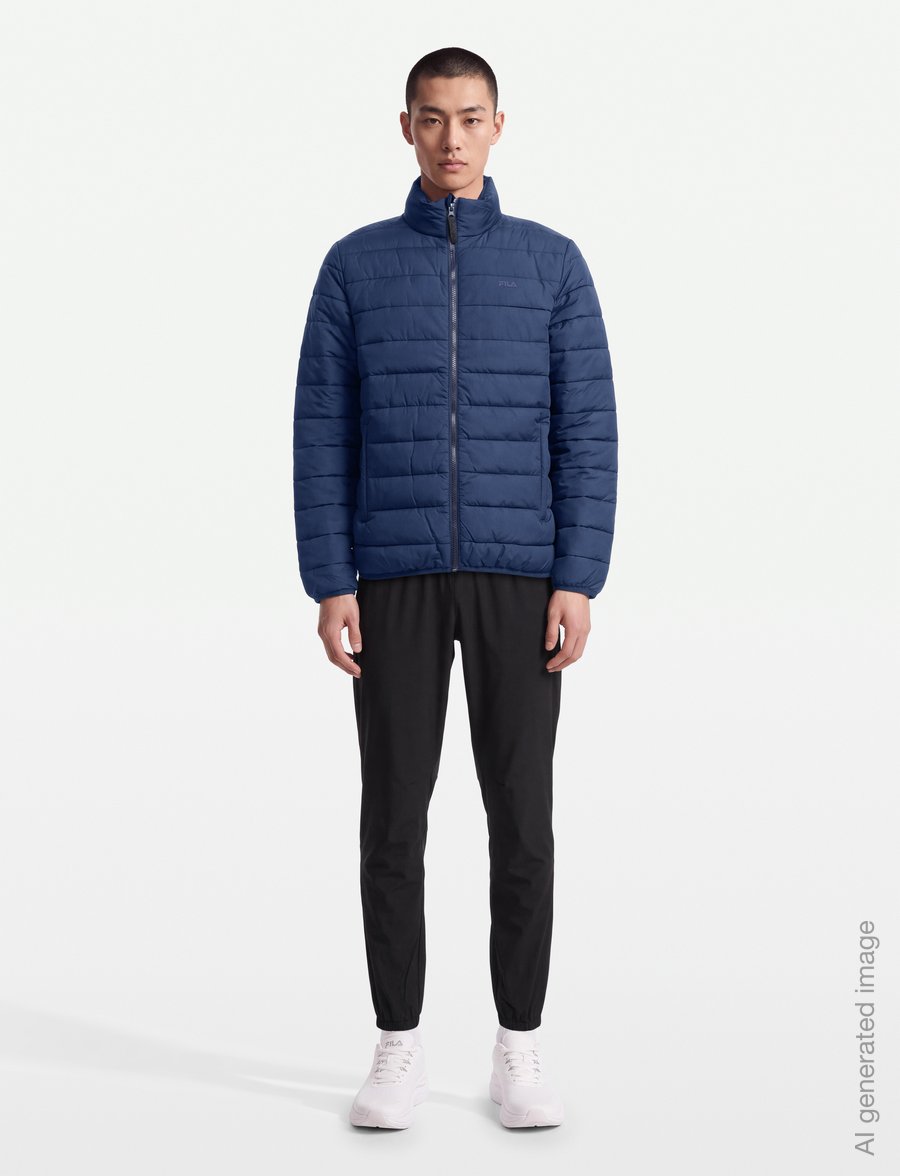 FILA - REVELLO regular lightweight jacket - gewatteerde jassen - dark sapphire - 0