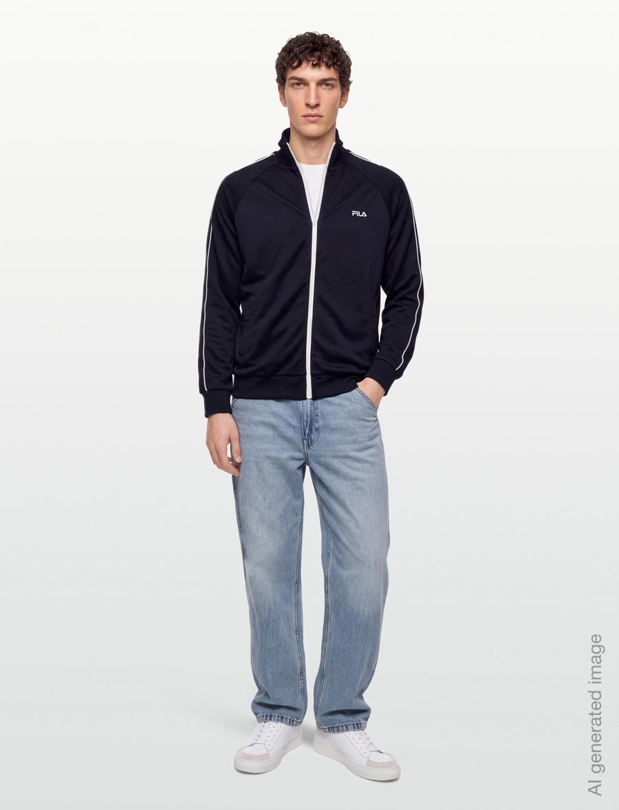 FILA - LAVIS regular piping track jacket - sportsjakker - dark sapphire - 0