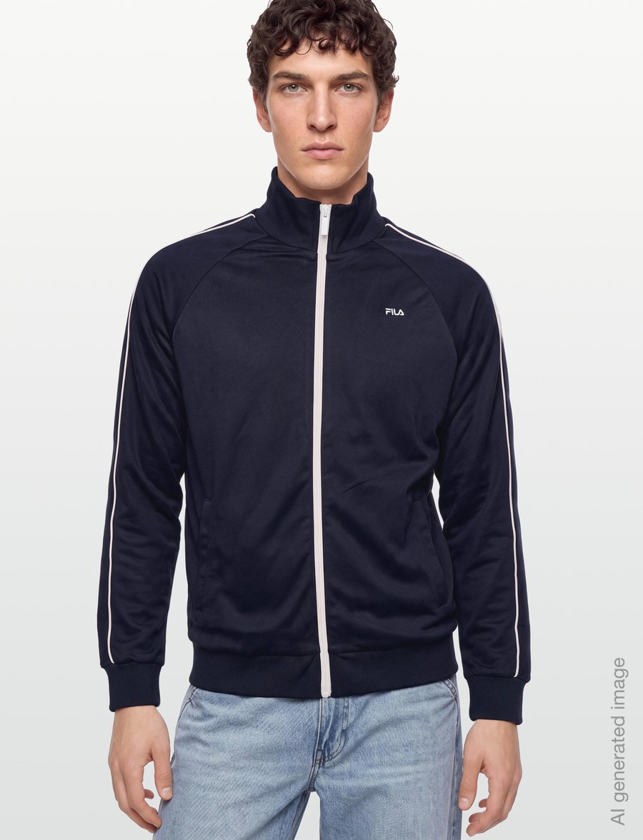 FILA - LAVIS regular piping track jacket - sportsjakker - dark sapphire - 3