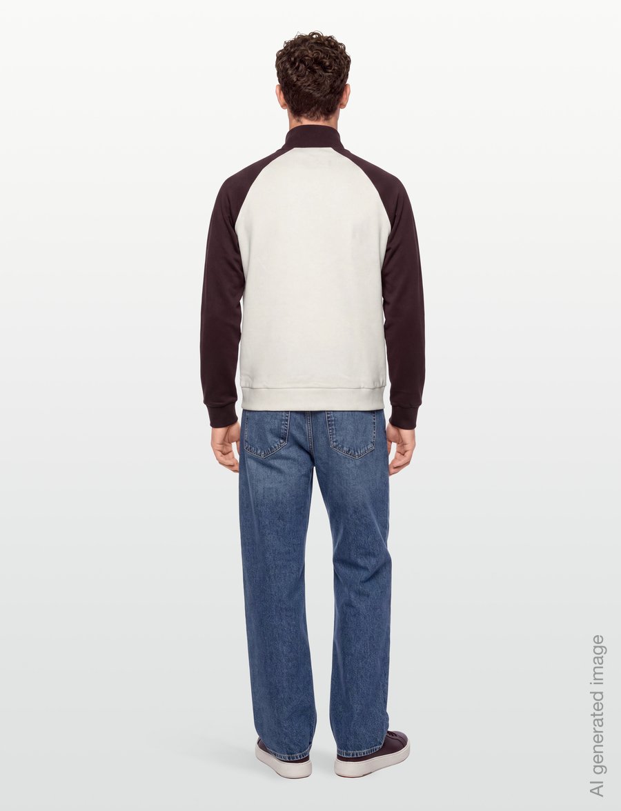 FILA - LAVIS regular piping track jacket - sportjacken - fudge-egret - 4