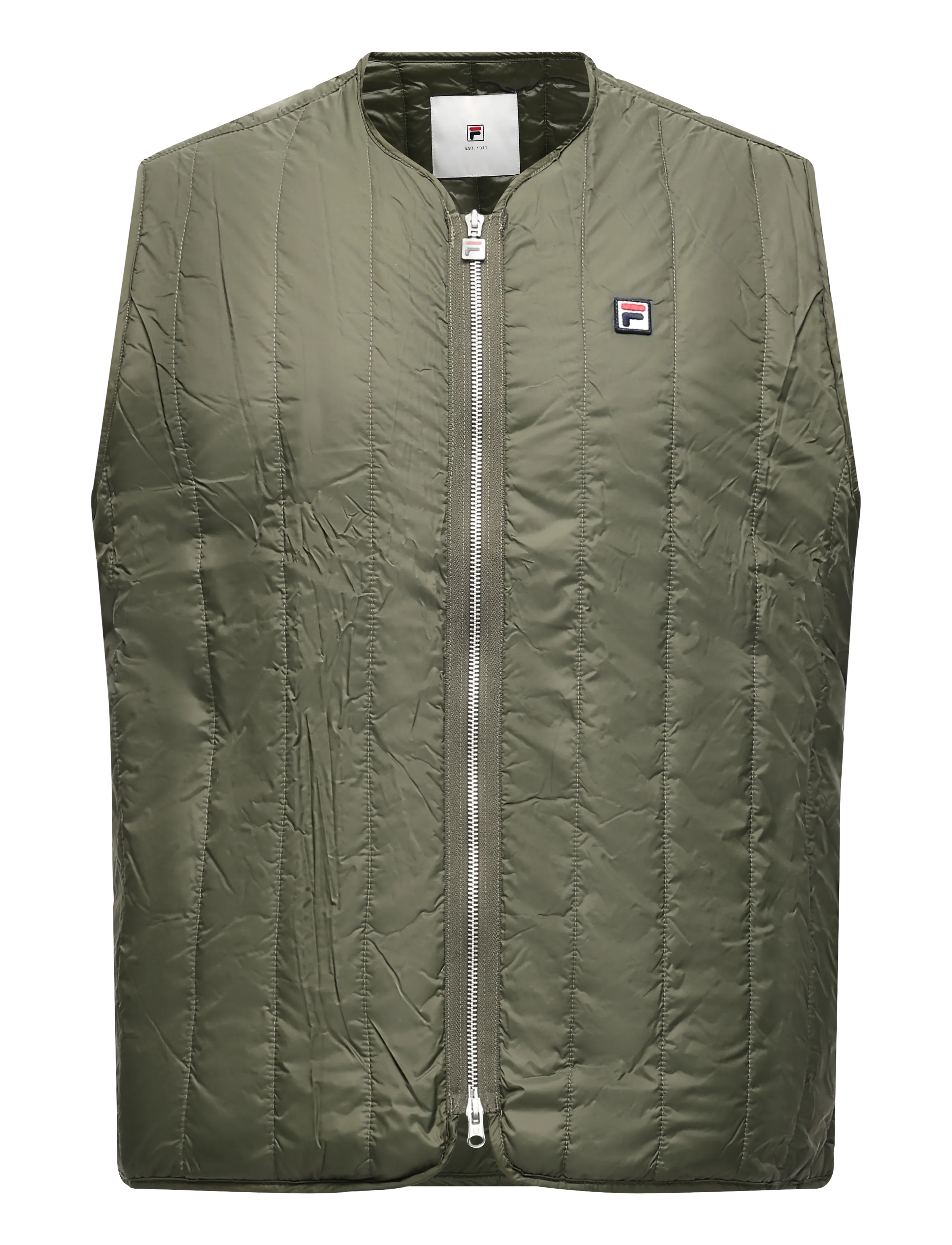 FILA ORTESEI regular lightweight vest - FILA - DEEP DEPTHS / khaki/green