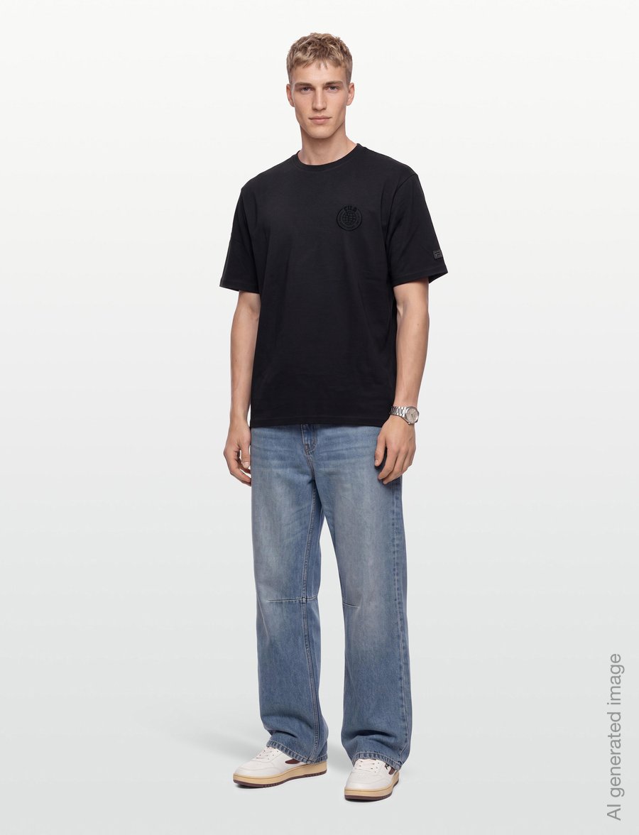 FILA - SORAGA loose graphic t-shirt - oberteile & t-shirts - black - 0