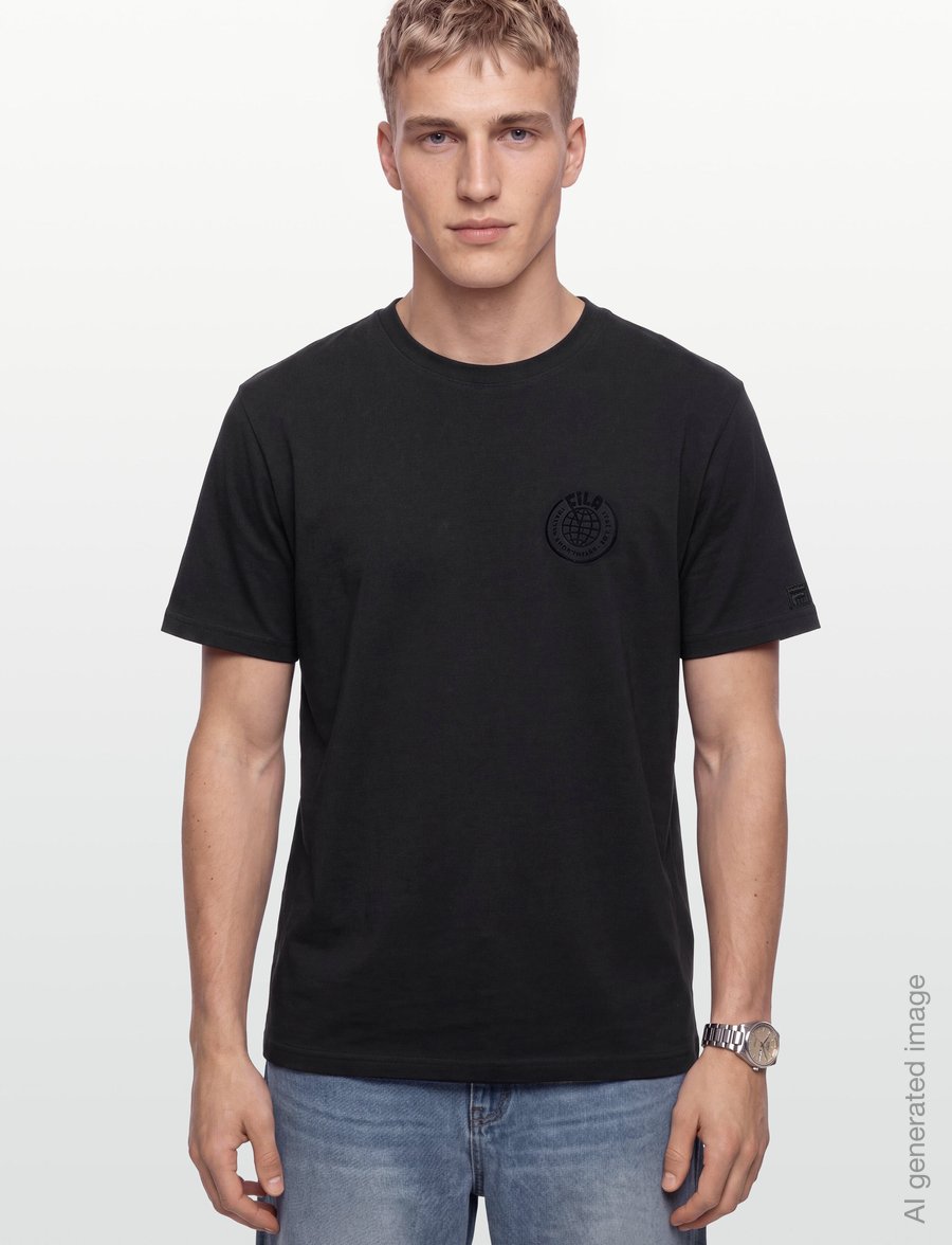 FILA - SORAGA loose graphic t-shirt - oberteile & t-shirts - black - 3