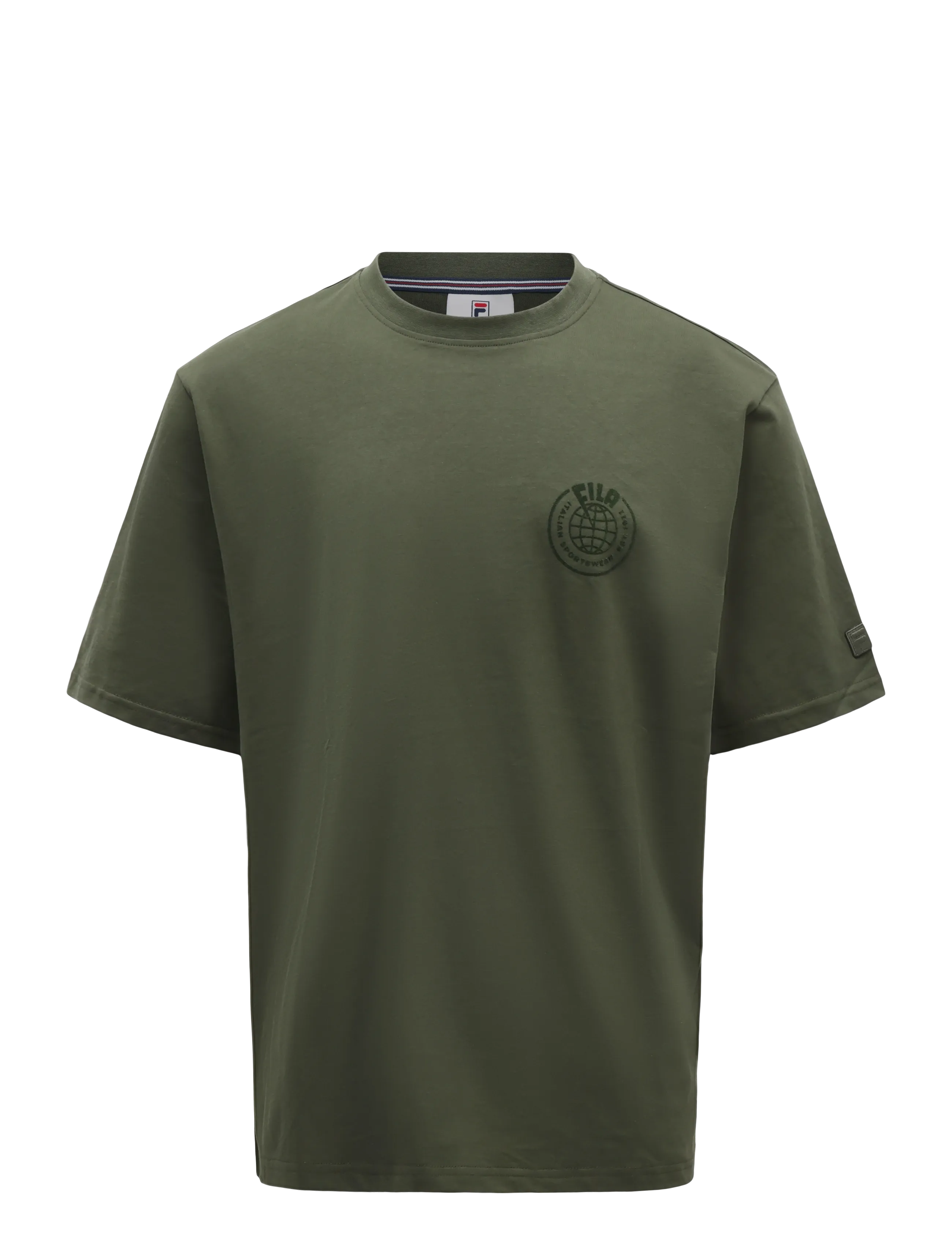 FILA SORAGA loose graphic t-shirt - Sportmode - DEEP DEPTHS / khaki/green