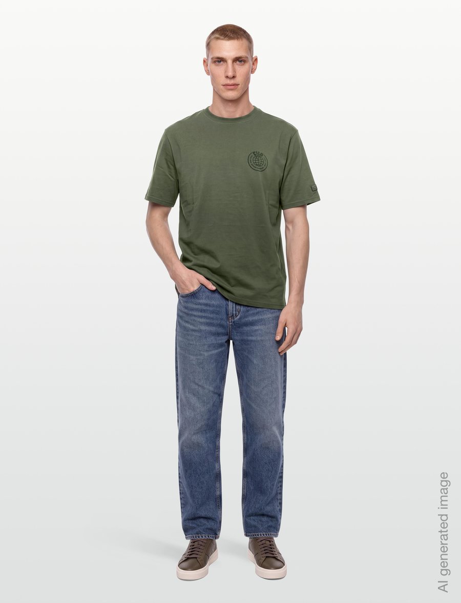 FILA - SORAGA loose graphic t-shirt - koszulki i t-shirty - deep depths - 0