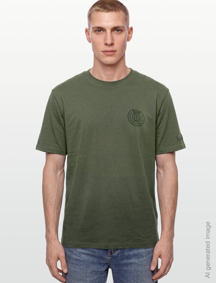 FILA - SORAGA loose graphic t-shirt - koszulki i t-shirty - deep depths - 3