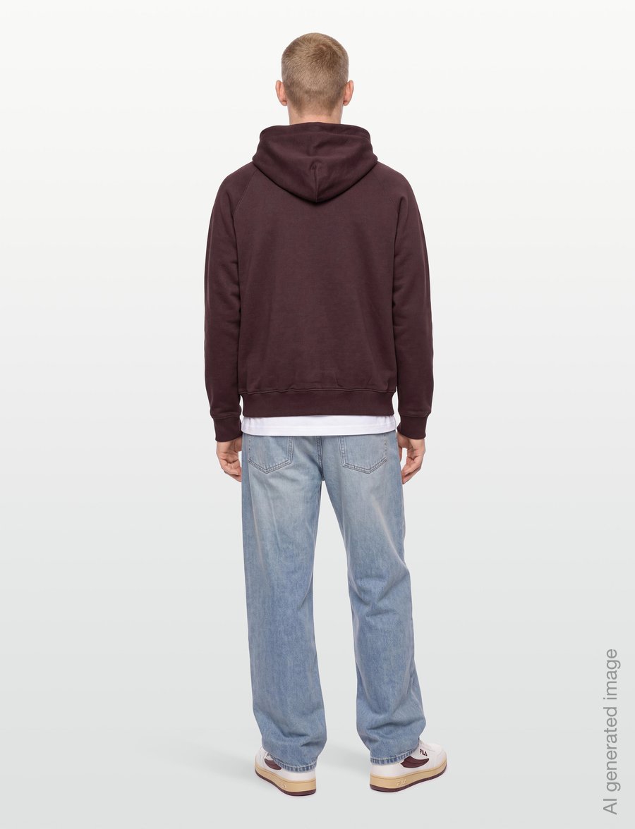 FILA - SORAGA oversized raglan hoodie - huvtröjor - fudge - 4