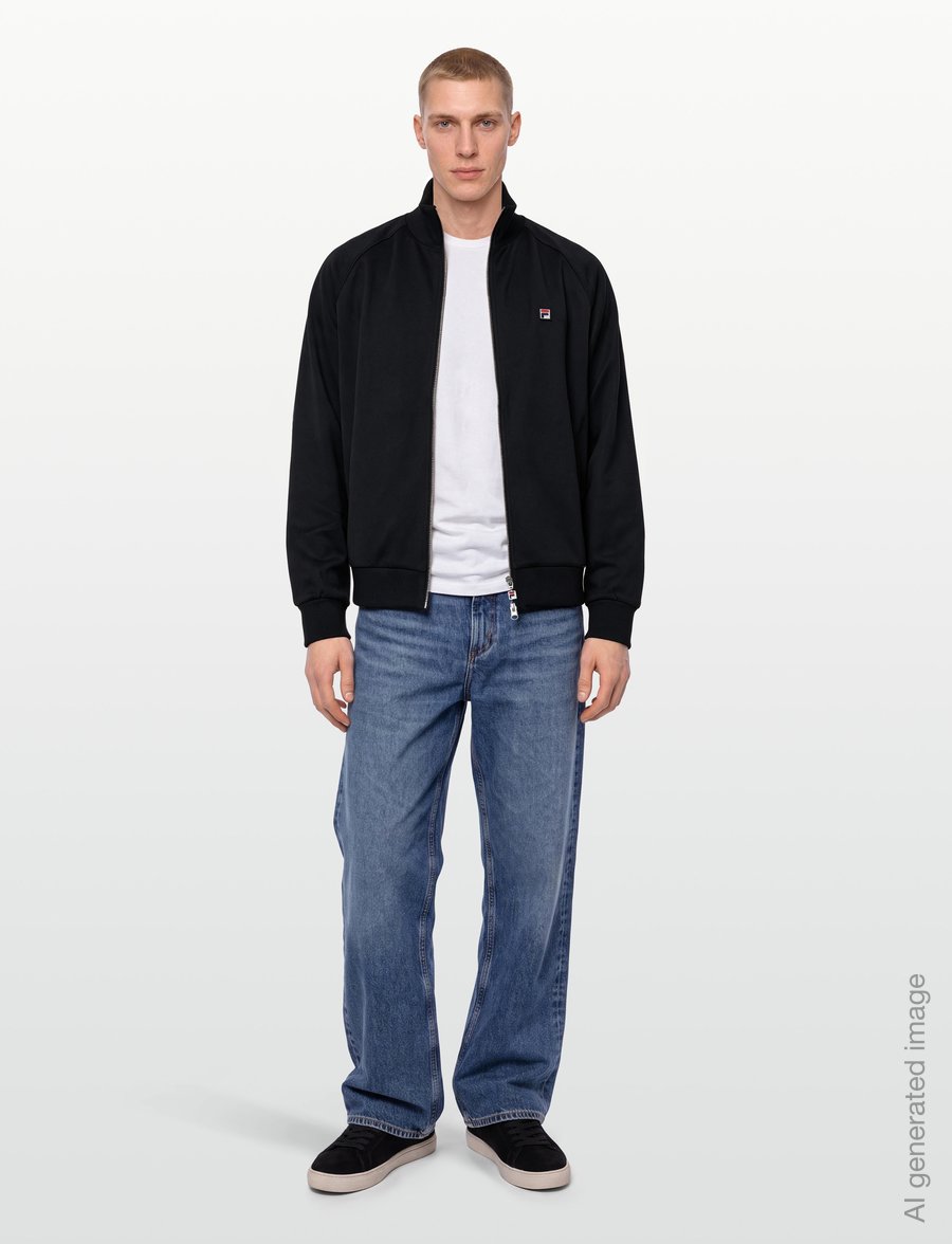 FILA - CAVALESE regular track jacket - sports jackets - black - 0