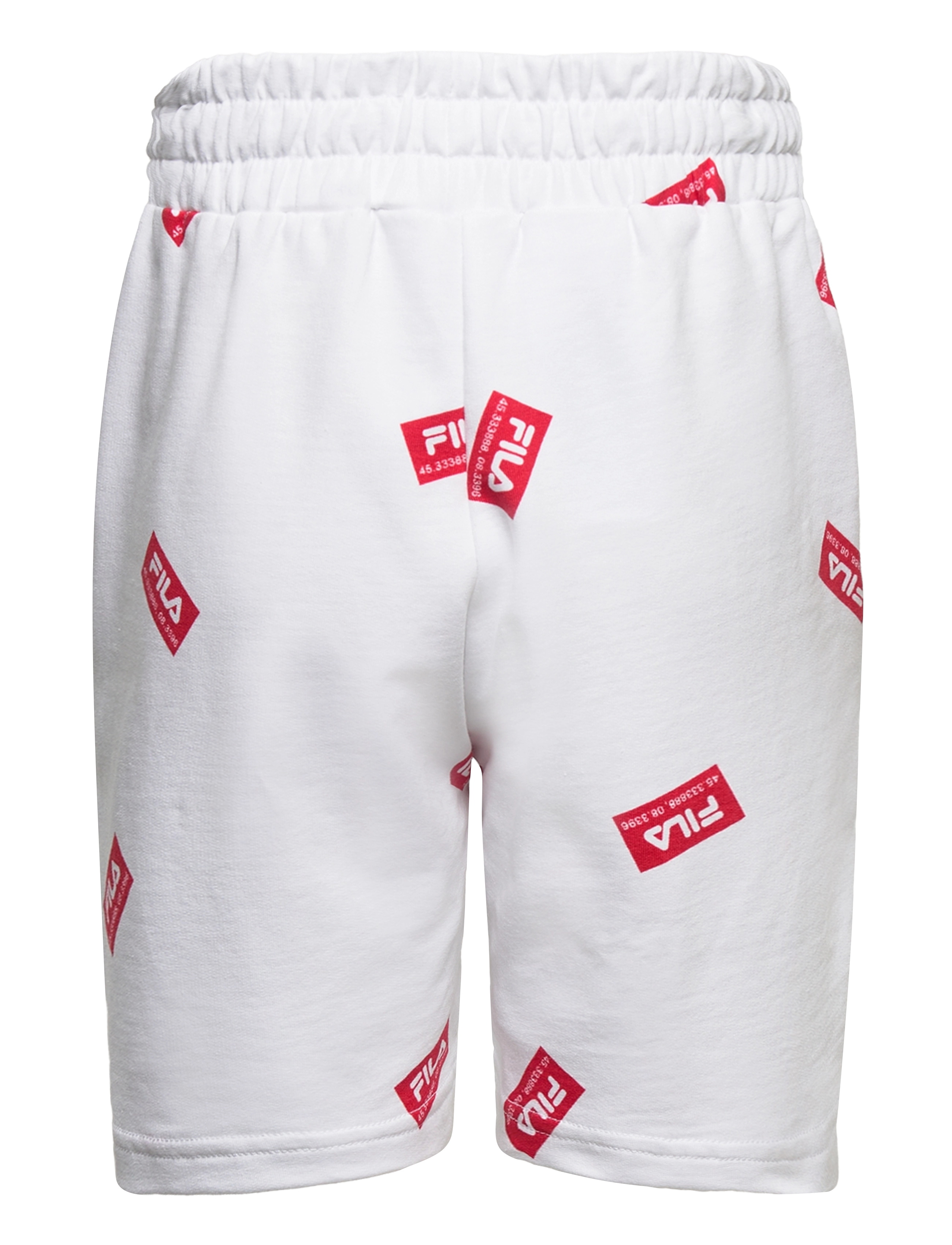 FILA - TENINGEN AOP shorts - bright white linear label aop - 1
