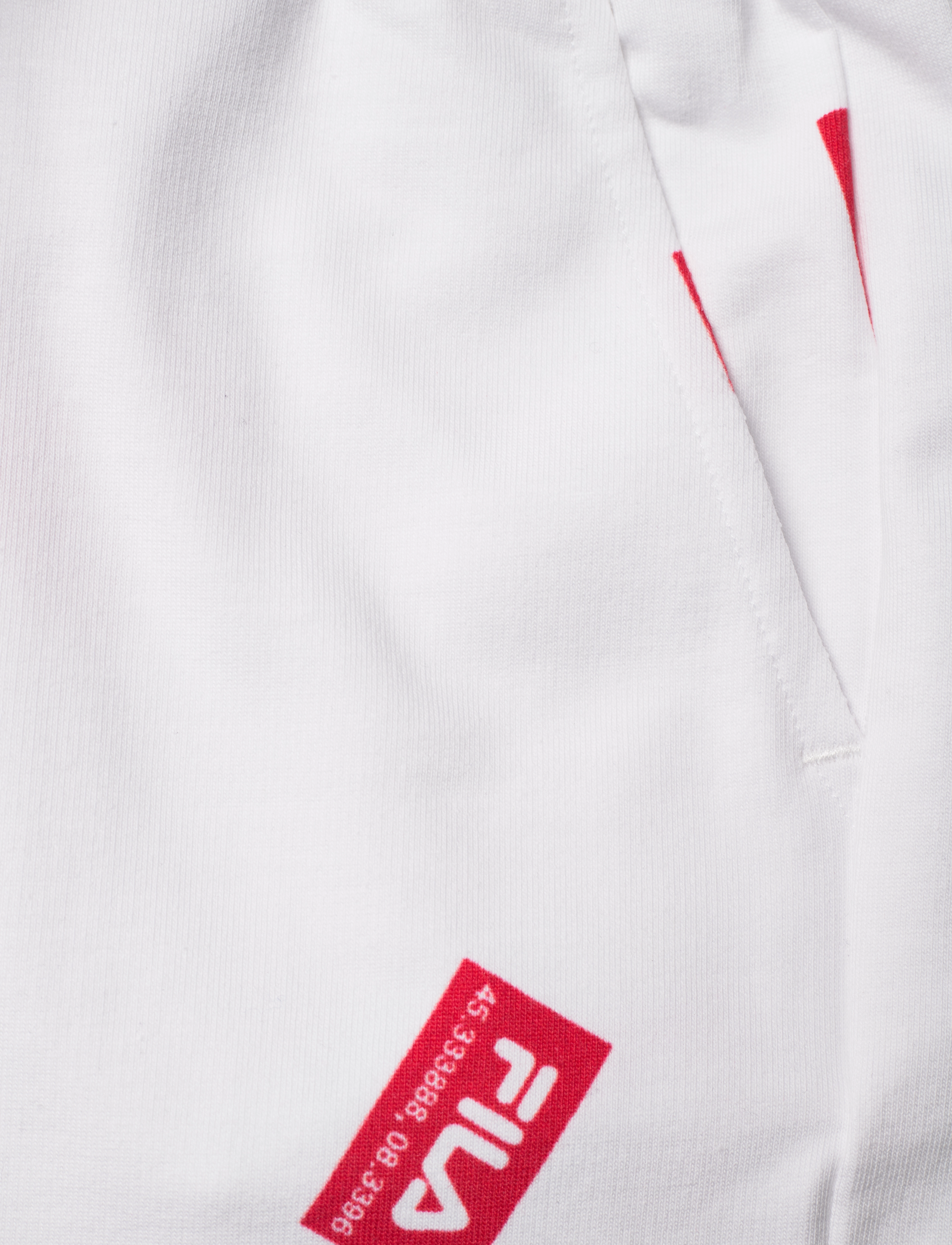 FILA - TENINGEN AOP shorts - bright white linear label aop - 3