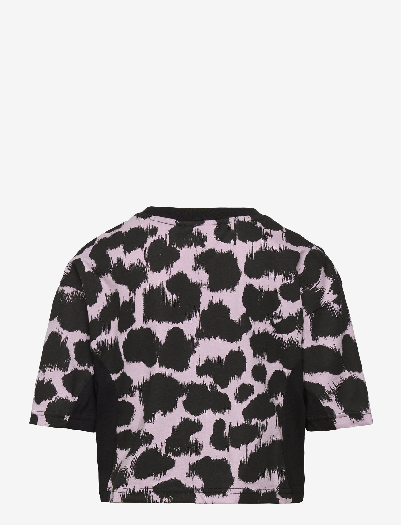 FILA - BAD AROLSEN cropped wide tee - black leo ikat aop-black - 1