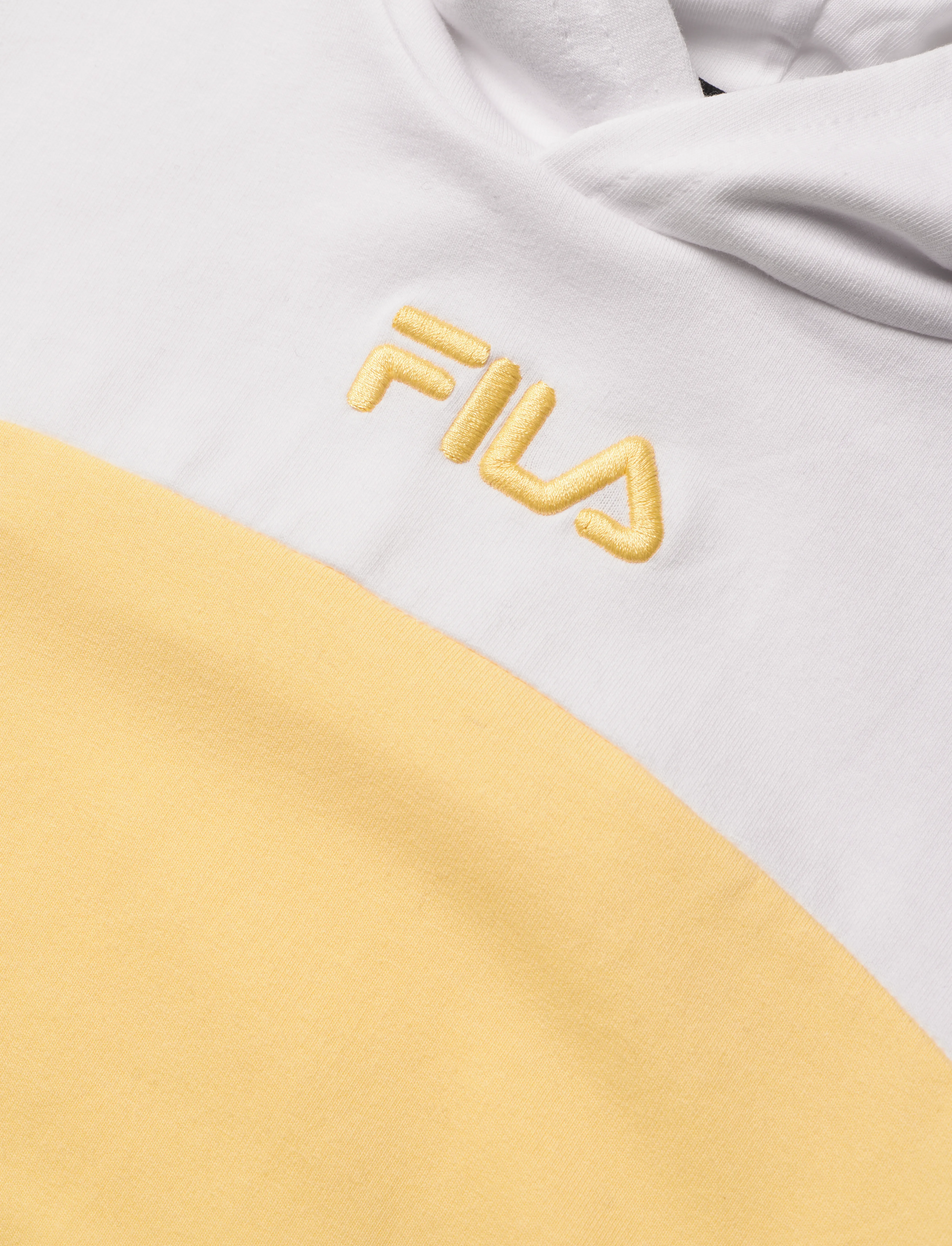 FILA - BAD ZWESTEN cropped hoody - bright white-pale banana - 2