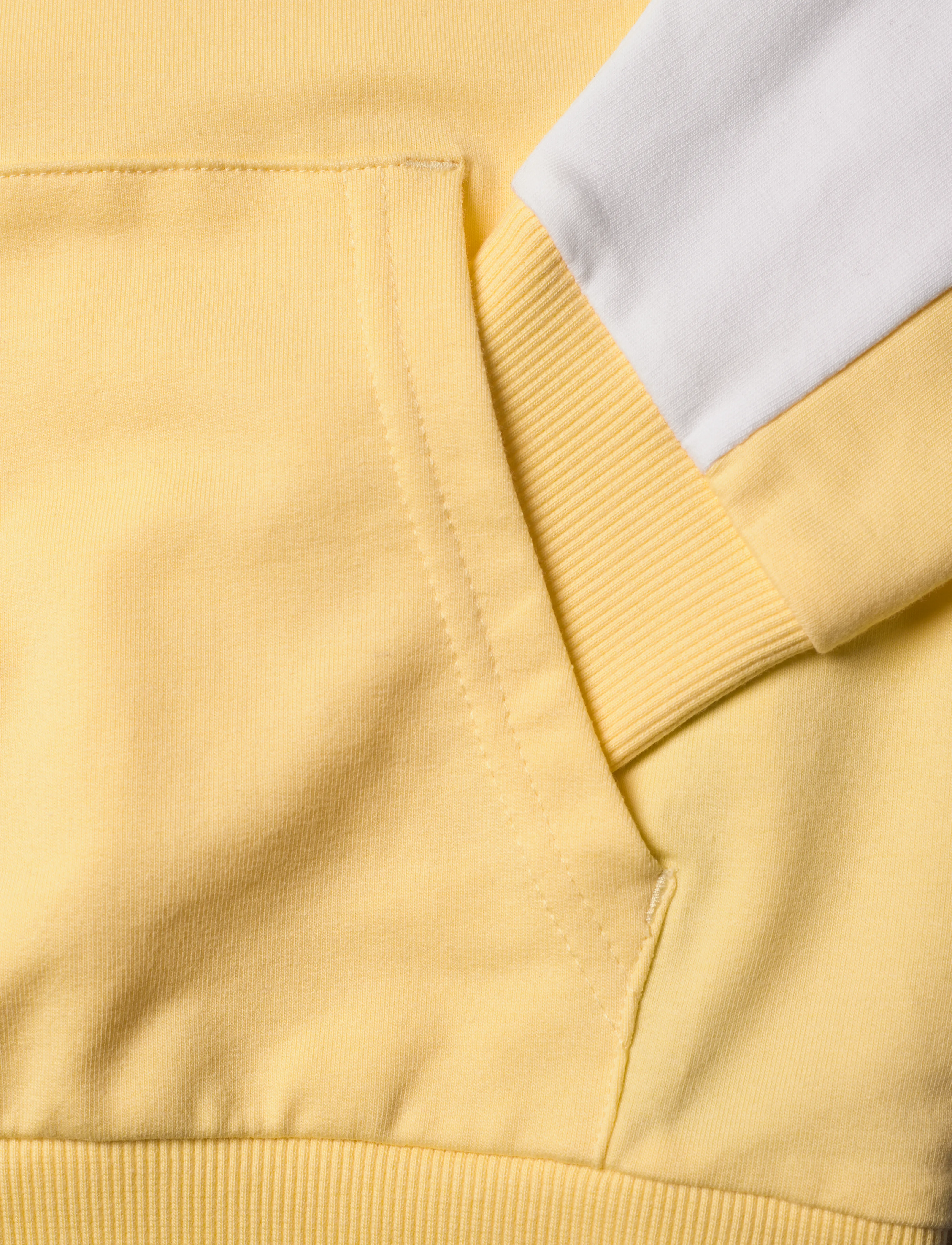 FILA - BAD ZWESTEN cropped hoody - bright white-pale banana - 3