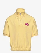 TABEN-RODT toweliing knit polo - PALE BANANA