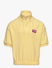 FILA - TABEN-RODT toweliing knit polo - sommerschnäppchen - pale banana - 0