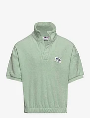 FILA - TABEN-RODT toweliing knit polo - polo shirts - silt green - 0