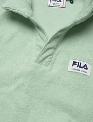 FILA - TABEN-RODT toweliing knit polo - polo shirts - silt green - 2