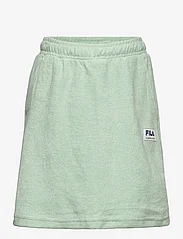 FILA - TAGMERSHEIM towelling knit track skirt - korta kjolar - silt green - 0