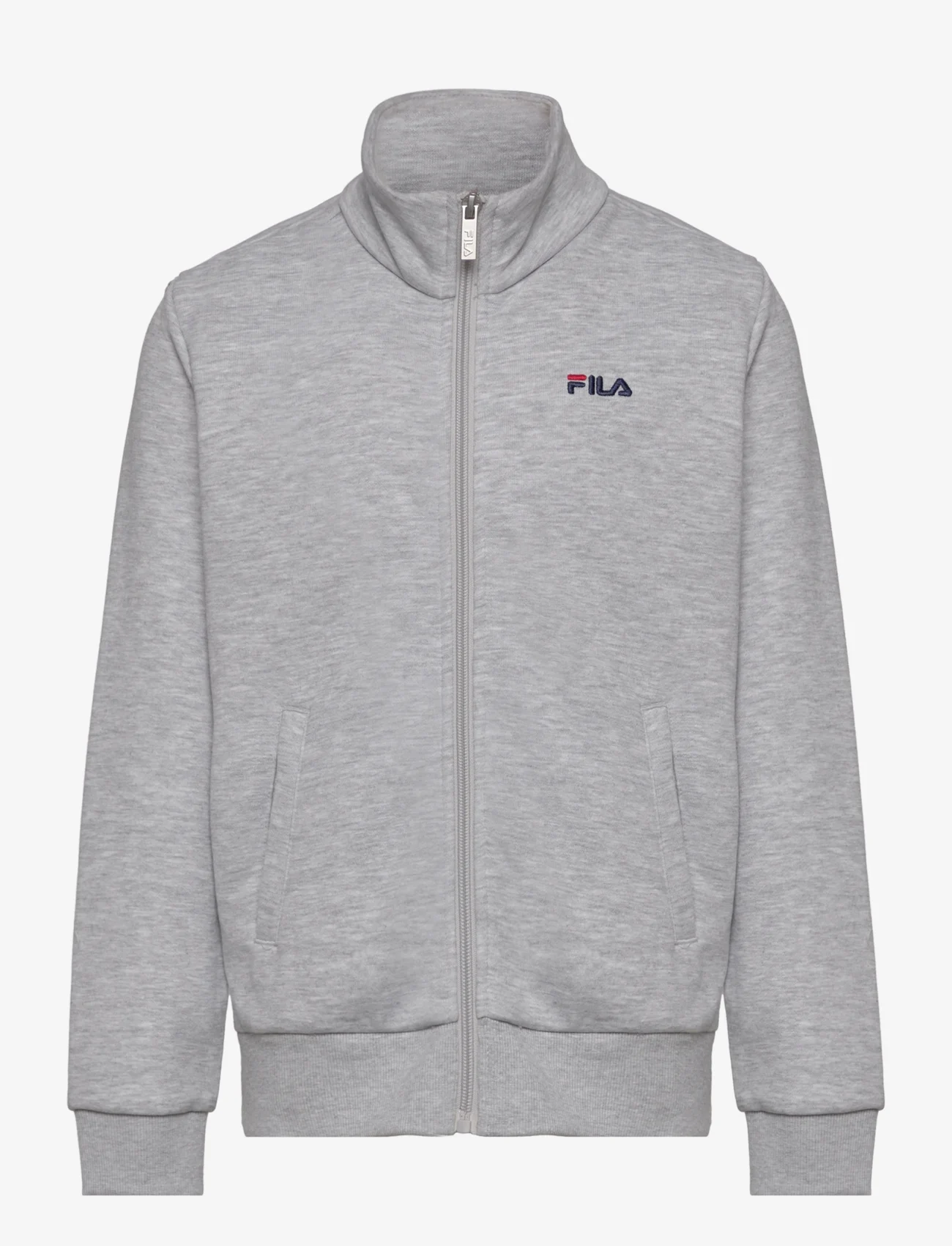 FILA - BLANKENHAGEN graphic track jacket - sweatshirts - light grey melange - 0