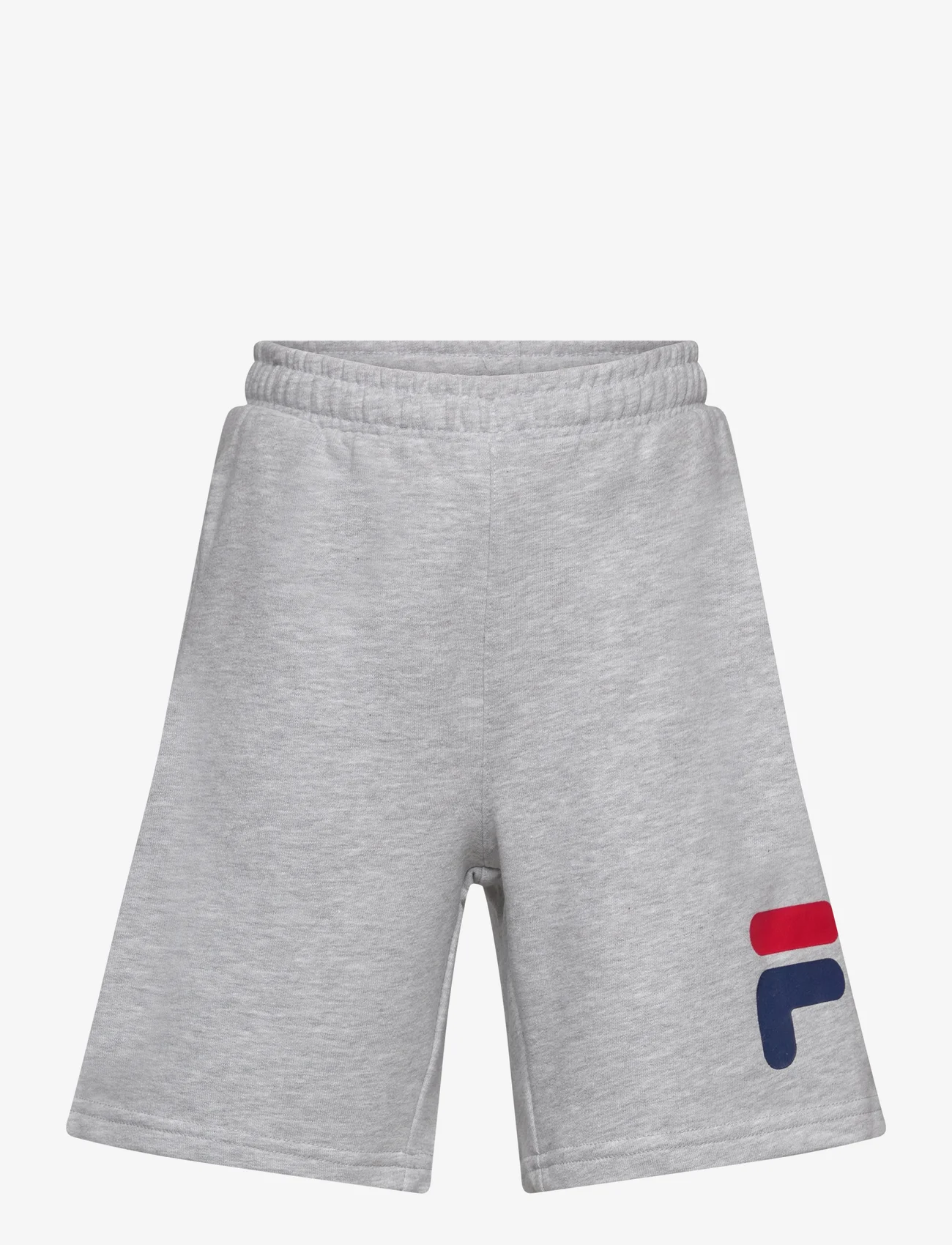 FILA - LONNIG logo shorts - sweatshorts - light grey melange - 0