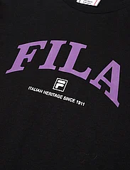 FILA - LATHEN graphic tee dress - kortärmade t-shirts - black - 2
