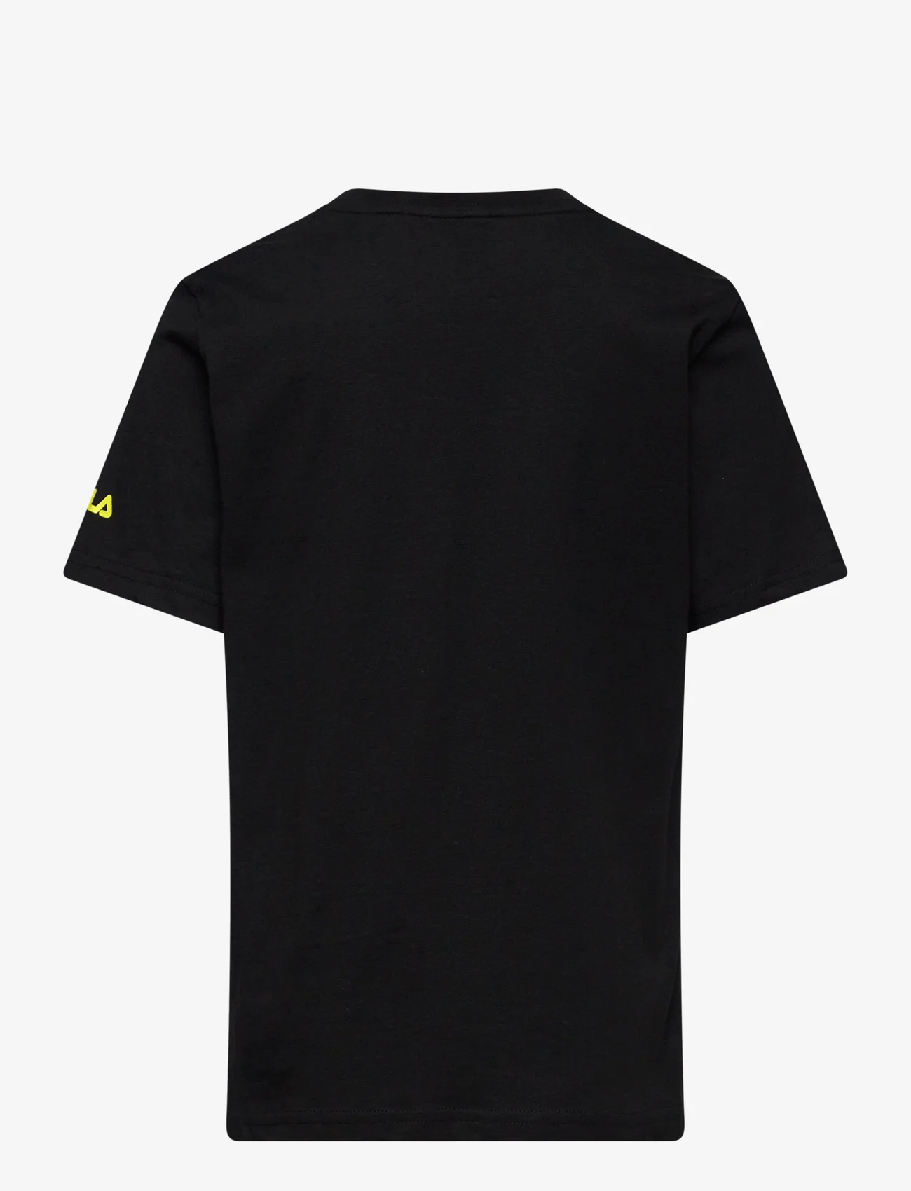 FILA - LEGDE graphic tee - kortermede t-skjorter - black - 1