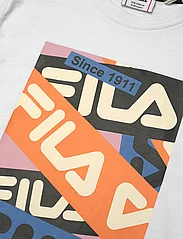 FILA - LEGDE graphic tee - kortärmade t-shirts - bright white - 2