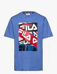 FILA - LEGDE graphic tee - kortärmade t-shirts - ultramarine - 0