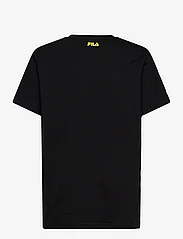 FILA - LEGDEN graphic tee - kortärmade t-shirts - black - 1